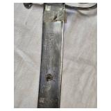 Antique Sword with Red Velvet Scabbard