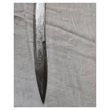 Antique Sword with Red Velvet Scabbard