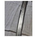 Antique Sword with Red Velvet Scabbard