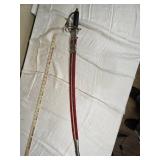 Antique Sword with Red Velvet Scabbard