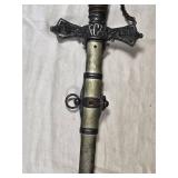 Antique Knights Of Pythias Ceremonial FCB Sword with Eagle and Sheath