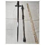 Antique Knights Of Pythias Ceremonial FCB Sword with Eagle and Sheath