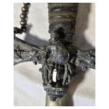 Antique Knights Of Pythias Ceremonial FCB Sword with Eagle and Sheath