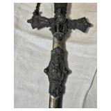 Antique Knights Of Pythias Ceremonial FCB Sword with Eagle and Sheath