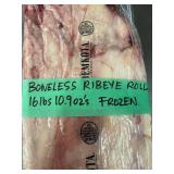 Demkota Ranch Beef Boneless Ribeye Roll - 16 lbs 10.92 oz Frozen