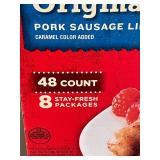 F - Jimmy Dean Original Fully Cooked Pork Sausage Links - 48 Count (8-Pack)