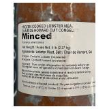 C - Minced Frozen Cooked Lobster Meat 5 lb (2.27 kg) Homarus americanus Canada