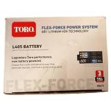 Toro |   60V Battery 7.5Ah 405 Watt Hour Flex-Force Lithium-ion