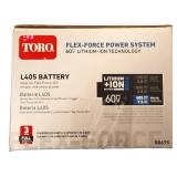 Toro |   60V Battery 7.5Ah 405 Watt Hour Flex-Force Lithium-ion