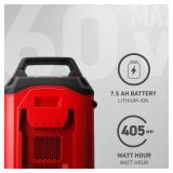 Toro |   60V Battery 7.5Ah 405 Watt Hour Flex-Force Lithium-ion