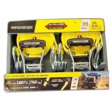 Smart Straps | Ultra Long 2-Pack, 20 ft. & 1,667 lb Safe Load Commercial Ratchet Tie Downs