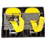 Smart Straps | Ultra Long 2-Pack, 20 ft. & 1,667 lb Safe Load Commercial Ratchet Tie Downs