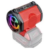 Portable Wireless Bluetooth Speaker for Milwaukee Battery Cordless HIFI Speaker- Tool only, battery not included