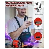 Portable Wireless Bluetooth Speaker for Milwaukee Battery Cordless HIFI Speaker- Tool only, battery not included