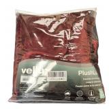 Velux Plushlux quilt in Cranberry color measures 86x86 inches