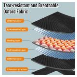 MZQLN  | Oversized Heated Camping Chair with Battery Pack and 3 Heat Levels, Portable Heated Folding Chair