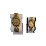 NDSU Bison Gold-tone Collegiate Wristwatches for Him and Her - North Dakota State University.