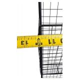 Design Styles| 3-Tier Distressed Black Metal Vintage Wall File Organizer