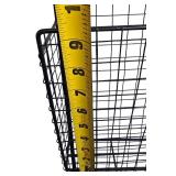 Design Styles| 3-Tier Distressed Black Metal Vintage Wall File Organizer