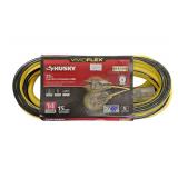 Husky |  25 ft. 14/3 Yellow Medium Duty Lighted Extension Cord