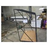 Welded Black Metal Frame Built to Fit Onto Pallets with Angled Roof - Perfect for Projects