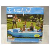 NEW Members Mark Elegant Mosaic Family Pool 10 Feet Long 2 Inflatable Seats with Backrests