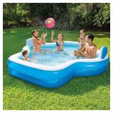 NEW Members Mark Elegant Mosaic Family Pool 10 Feet Long 2 Inflatable Seats with Backrests