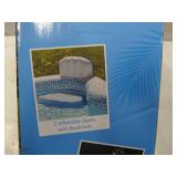 NEW Members Mark Elegant Mosaic Family Pool 10 Feet Long 2 Inflatable Seats with Backrests