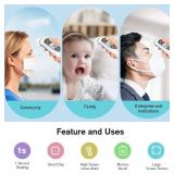 Thermometer for Adults,Touchless Digital Infrared Thermometer for Fever, Ear and Forehead Thermometer for Baby and Kids, with LCD Screen, Memory Recall, Fever Alarm