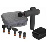 Power Percussion Deep Tissue Massager with 6 Attachments - Sharper Image Gun