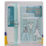 NEW  Westcott Paper Crafting Set 9pc. Blue and White