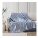 NEW Hudson & Main Cooling Throw Blanket 60" x 70" - Blue