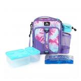 NEW Arctic Zone Pro Expandable Lunch Box - Spiral Tie-Dye Purple