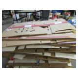 Pallet of Around 25 Heavy Duty Used Cardboard Gaylord Boxes in Excellent Condition.