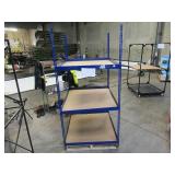 Adjustable Blue Metal Frame Built to Fit Onto Pallets - Perfect for Projects