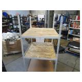 Adjustable White Metal Frame Built to Fit Onto Pallets - Perfect for Projects