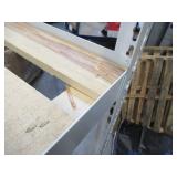 Adjustable White Metal Frame Built to Fit Onto Pallets - Perfect for Projects