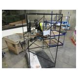 Welded Black Metal Frame Built to Fit Onto Pallets with Flat Roof - Perfect for Projects