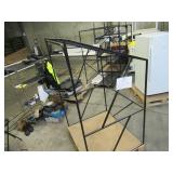 Welded Black Metal Frame Built to Fit Onto Pallets with Angled Roof - Perfect for Projects