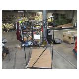 Welded Black Metal Frame Built to Fit Onto Pallets with Angled Roof - Perfect for Projects