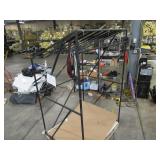 Welded Black Metal Frame Built to Fit Onto Pallets with Angled Roof - Perfect for Projects