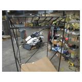 Welded Black Metal Frame Built to Fit Onto Pallets with Angled Roof - Perfect for Projects