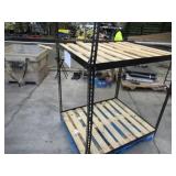 Adjustable Black Metal Frame Built to Fit Onto Pallets - Perfect for Projects