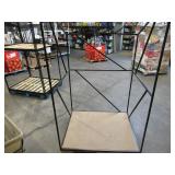 Welded Black Metal Frame Built to Fit Onto Pallets with Angled Roof - Perfect for Projects