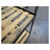 Adjustable Black Metal Frame Built to Fit Onto Pallets - Perfect for Projects