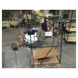 Welded Black Metal Frame Built to Fit Onto Pallets with Angled Roof - Perfect for Projects