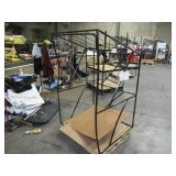 Welded Black Metal Frame Built to Fit Onto Pallets with Angled Roof - Perfect for Projects