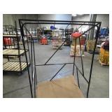 Welded Black Metal Frame Built to Fit Onto Pallets with Angled Roof - Perfect for Projects