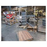 Adjustable Gray Metal Frame Built to Fit Onto Pallets - Perfect for Projects