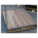 Adjustable Gray Metal Frame Built to Fit Onto Pallets - Perfect for Projects